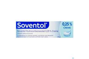 Soventol Hydrocortisonacetat Creme 0,25% 20g, A-Nr.: 5518701 - 01