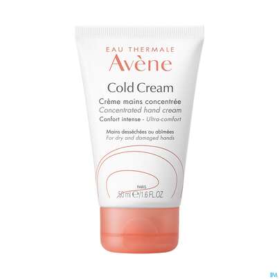 Sie sehen eine Packung Avene Cold Cream Handcreme Intensiv 50ml, Produktbild: 04 Avene Cold Cream Handcreme Intensiv 50ml, A-Nr.: 4541017 - 04
