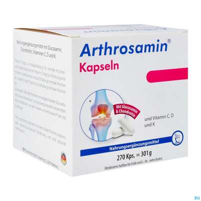 Arthrosamin Kapseln Glucosamin +chondroitin +vitamin K 270st, A-Nr.: 3572783 - 02