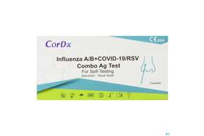 Diagnostika U.zubehoer Influenza/b Rsv Covid Ag Cordx Kombitest Schnelltest 1st, A-Nr.: 5731814 - 01