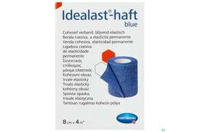 Elastische Binden Idealast/haft Kohaesiv/color Blau 4mx 8cm 1st, A-Nr.: 4174599 - 01
