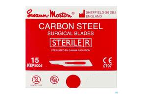 Skalpellklingen Swann Morton Gr 15 Smks15 1pk, A-Nr.: 0952864 - 01