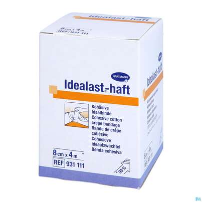 Sie sehen eine Packung Elastische Binden Idealast/haft Kohaesiv Weiss 4mx 8cm 1st, Produktbild: 04 Elastische Binden Idealast/haft Kohaesiv Weiss 4mx 8cm 1st, A-Nr.: 1457517 - 04