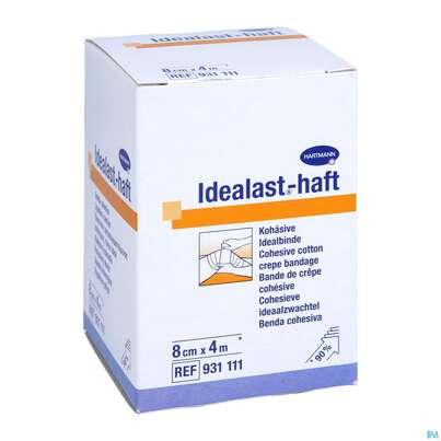 Sie sehen eine Packung Elastische Binden Idealast/haft Kohaesiv Weiss 4mx 8cm 1st, Produktbild: 05 Elastische Binden Idealast/haft Kohaesiv Weiss 4mx 8cm 1st, A-Nr.: 1457517 - 05