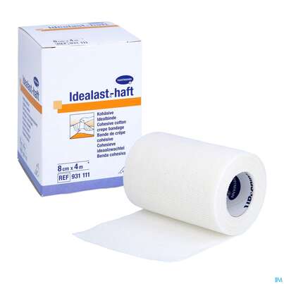 Sie sehen eine Packung Elastische Binden Idealast/haft Kohaesiv Weiss 4mx 8cm 1st, Produktbild: 07 Elastische Binden Idealast/haft Kohaesiv Weiss 4mx 8cm 1st, A-Nr.: 1457517 - 07