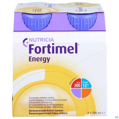 Sie sehen eine Packung Fortimel 1.5kcal 200ml Banane 24st, Produktbild: 01 Fortimel 1.5kcal 200ml Banane 24st, A-Nr.: 3237524 - 01