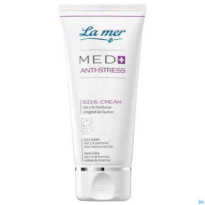 Sie sehen eine Packung La Mer Ohne Parfum Med+ Anti Stress S.o.s.cream Tube 50ml, Produktbild: 02 La Mer Ohne Parfum Med+ Anti Stress S.o.s.cream Tube 50ml, A-Nr.: 5204782 - 02