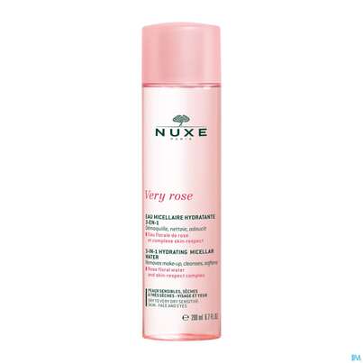 Sie sehen eine Packung Nuxe Very Rose Clean/water Trockene-sehr Trock.h 200ml, Produktbild: 05 Nuxe Very Rose Clean/water Trockene-sehr Trock.h 200ml, A-Nr.: 5301290 - 05