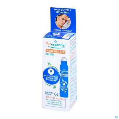 Puressentiel Kopfschmerzen Roll On +9 Aetherischen Oelen 5ml, A-Nr.: 3831865 - 02