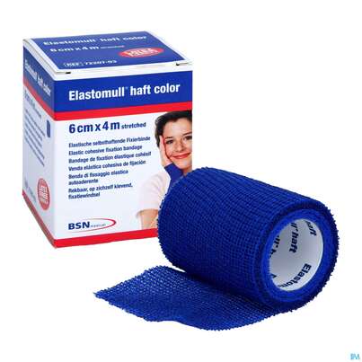 Elastische Binden Elastomull/haft/color Blau 4mx 6cm 1st, A-Nr.: 5427080 - 05