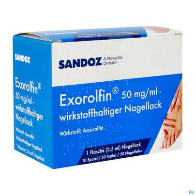 Exorolfin Wirkstoffhaltiger Nagel- Lack 50mg/ml 2,5ml, A-Nr.: 4963480 - 02