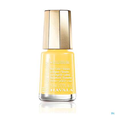 Sie sehen eine Packung Mavala Nagellacke +si 416 Mellow Yellow 5ml, Produktbild: 01 Mavala Nagellacke +si 416 Mellow Yellow 5ml, A-Nr.: 5570920 - 01