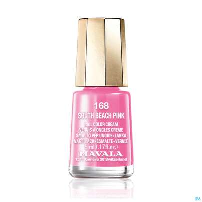 Sie sehen eine Packung Mavala Nagellacke 168 South Beach Pink 5ml, Produktbild: 01 Mavala Nagellacke 168 South Beach Pink 5ml, A-Nr.: 3833634 - 01