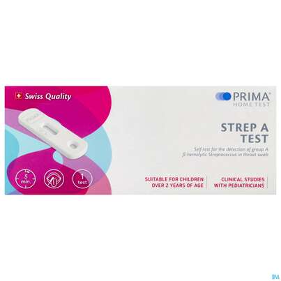 Diagnostika U.zubehoer Prima/strep A Test Selbsttest Nachweis Con Beta Haemolytisch 1st, A-Nr.: 5775094 - 01