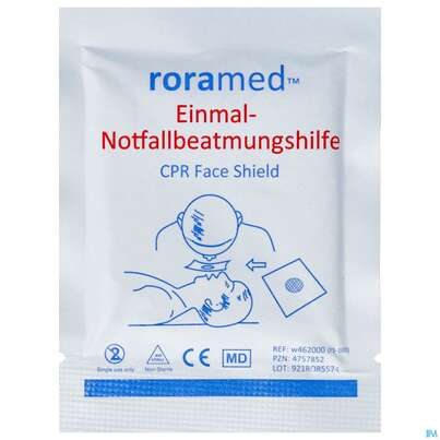 Erste Hilfe Notfallbeatmungstuch Roramed Einmal W4620 1st, A-Nr.: 4757852 - 01