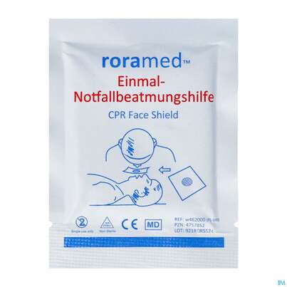 Erste Hilfe Notfallbeatmungstuch Roramed Einmal W4620 1st, A-Nr.: 4757852 - 02