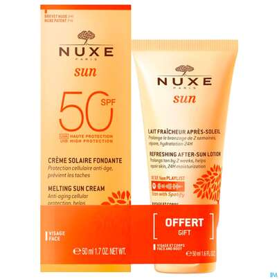 Sonnenprodukte Nuxe/sun/melt Cream Spf50 Face 50ml +gratis After Sun Lotion 50ml 1pk, A-Nr.: 5806802 - 01