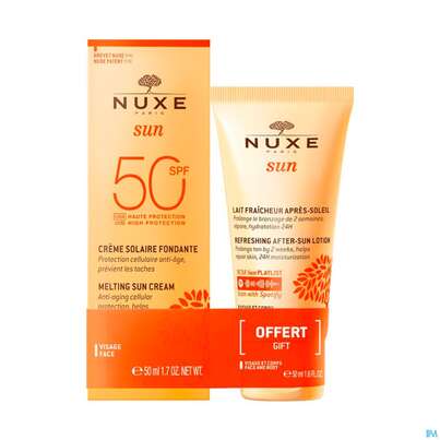 Sonnenprodukte Nuxe/sun/melt Cream Spf50 Face 50ml +gratis After Sun Lotion 50ml 1pk, A-Nr.: 5806802 - 02