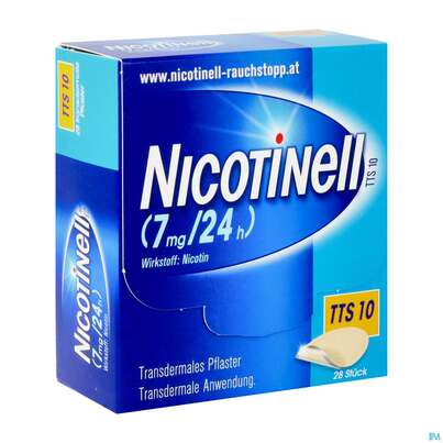 Nicotinell Transdermale Pflaster Tts 10 ( 7mg/24h) 28st, A-Nr.: 1254518 - 02