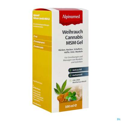 Alpinamed Weihrauch Cannabis Msm Gel 100ml, A-Nr.: 5861907 - 02