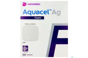 Convatec Aquacel Ag Foam 10x10 Cm, A-Nr.: 4154102 - 01