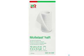 Fixierbinden Mollelast Haft Weiss 4mx 10cm 1st, A-Nr.: 1767672 - 01