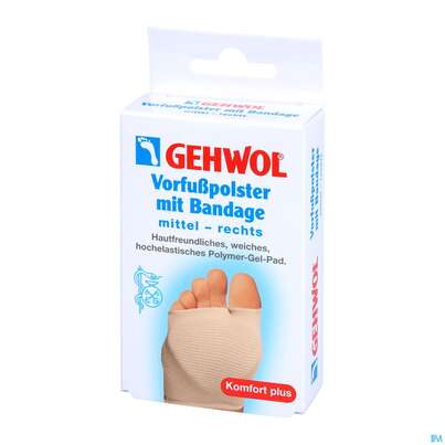 Gehwol Vorfusspolster +bandage Mittel Rechts Nr.64 1st, A-Nr.: 4853886 - 02