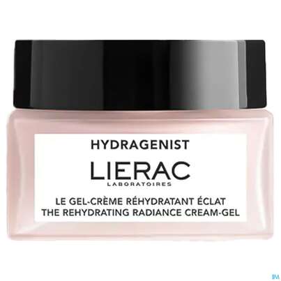 Sie sehen eine Packung Lierac Hydragenist The Rehydrating Radiance Cream Gel 50ml, Produktbild: 01 Lierac Hydragenist The Rehydrating Radiance Cream Gel 50ml, A-Nr.: 5794944 - 01