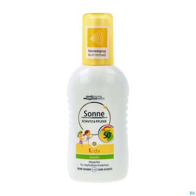 Sie sehen eine Packung Sonnenprodukte Schutz/+pflege Kids Lsf50+ 200ml, Produktbild: 02 Sonnenprodukte Schutz/+pflege Kids Lsf50+ 200ml, A-Nr.: 5706561 - 02