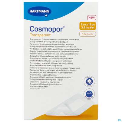 Wundverband Cosmopor Transparent 9x15cm 5st, A-Nr.: 5790024 - 01