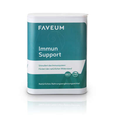 Sie sehen eine Packung Faveum Immun Support, Produktbild: 01 Faveum Immun Support, A-Nr.: 5372628 - 01