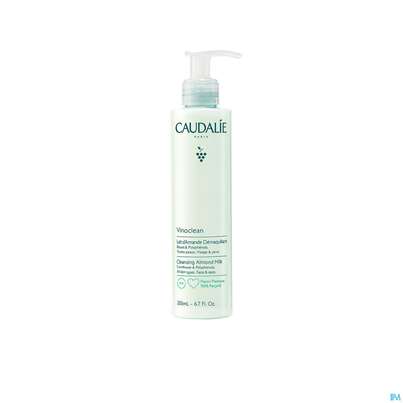 Sie sehen eine Packung Caudalie Vinoclean Reinigungsmilch Mandel 200ml, Produktbild: 05 Caudalie Vinoclean Reinigungsmilch Mandel 200ml, A-Nr.: 5413681 - 05