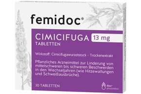 femidoc CIMICIFUGA 13 mg Filmtabletten, A-Nr.: 5533787 - 01