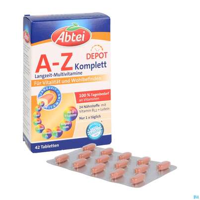 Abtei A-z Komplett Tabl Langzeit-multi- Vitamine 42st, A-Nr.: 4881405 - 05