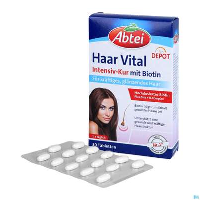 Abtei Tabl Haar Vital Titandioxidfrei 50000 30st, A-Nr.: 5720443 - 05