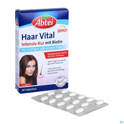 Abtei Tabl Haar Vital Titandioxidfrei 50000 30st, A-Nr.: 5720443 - 06