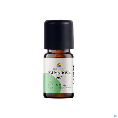 Sie sehen eine Packung Aetherische Oele Elenatura Bio Palmarosa 5ml, Produktbild: 01 Aetherische Oele Elenatura Bio Palmarosa 5ml, A-Nr.: 5430745 - 01