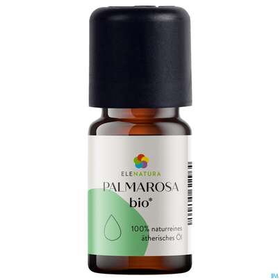 Sie sehen eine Packung Aetherische Oele Elenatura Bio Palmarosa 5ml, Produktbild: 02 Aetherische Oele Elenatura Bio Palmarosa 5ml, A-Nr.: 5430745 - 02