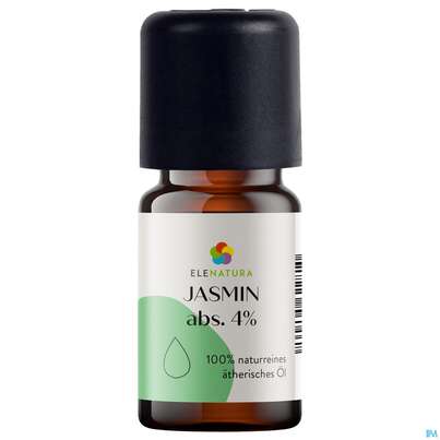 Sie sehen eine Packung Aetherische Oele Elenatura Jasmin Abs. 4% 5ml, Produktbild: 02 Aetherische Oele Elenatura Jasmin Abs. 4% 5ml, A-Nr.: 5430567 - 02