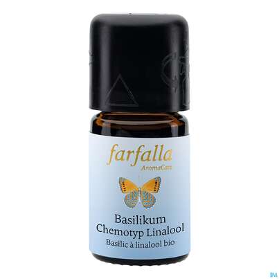 Sie sehen eine Packung Aetherische Oele Farfalla Bio Grand Cru Basilikum Linalool 5ml, Produktbild: 02 Aetherische Oele Farfalla Bio Grand Cru Basilikum Linalool 5ml, A-Nr.: 4866392 - 02