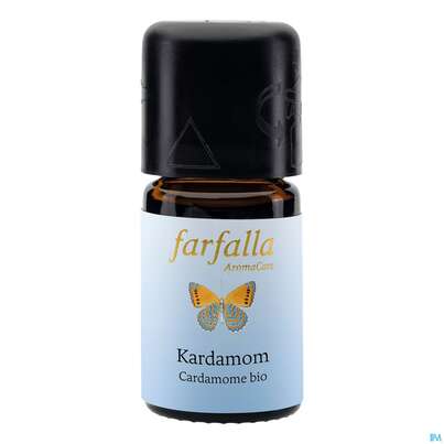 Sie sehen eine Packung Aetherische Oele Farfalla Kontr.bio.anbau Kardamom 5ml, Produktbild: 02 Aetherische Oele Farfalla Kontr.bio.anbau Kardamom 5ml, A-Nr.: 4866009 - 02