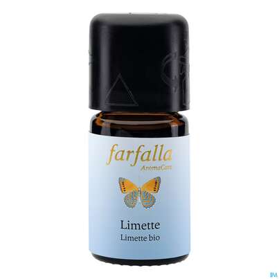 Sie sehen eine Packung Aetherische Oele Farfalla Kontr.bio.anbau Limette 5ml, Produktbild: 02 Aetherische Oele Farfalla Kontr.bio.anbau Limette 5ml, A-Nr.: 4866038 - 02