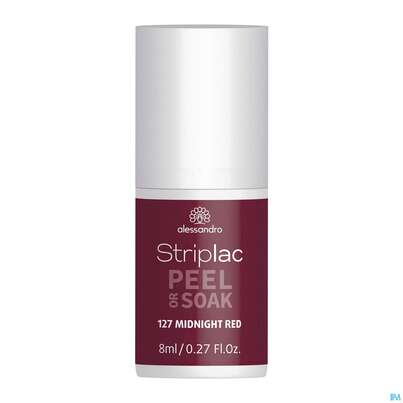 Sie sehen eine Packung Alessandro Striplac Midnight Red 8ml, Produktbild: 01 Alessandro Striplac Midnight Red 8ml, A-Nr.: 5191246 - 01