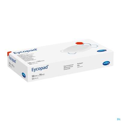 Sie sehen eine Packung Augenkompressen Eycopad Unsteril 56x70mm -hartmann 50st, Produktbild: 03 Augenkompressen Eycopad Unsteril 56x70mm -hartmann 50st, A-Nr.: 1732515 - 03