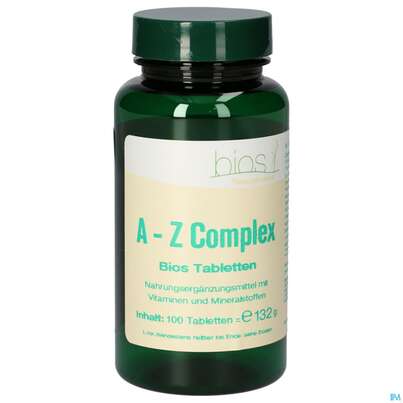 Sie sehen eine Packung Bios A-z Complex 100 Tabletten, Produktbild: 02 Bios A-z Complex 100 Tabletten, A-Nr.: 4247068 - 02