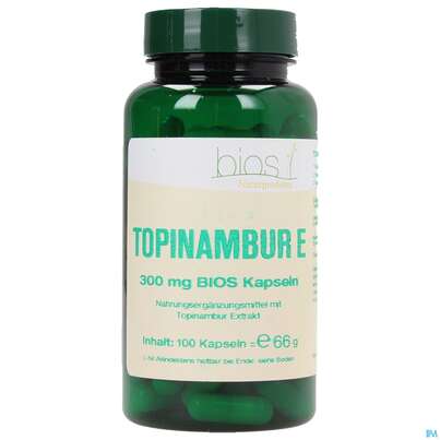 Sie sehen eine Packung Bios Topinambur Extrakt 100 Kapseln, Produktbild: 01 Bios Topinambur Extrakt 100 Kapseln, A-Nr.: 3893300 - 01