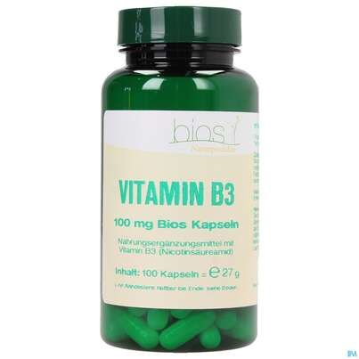 Bios Vitamin B3 100mg 100 Kapseln, A-Nr.: 4089066 - 02
