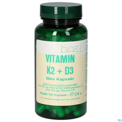 Bios Vitamin K2+d3 100 Kapseln, A-Nr.: 5089944 - 01
