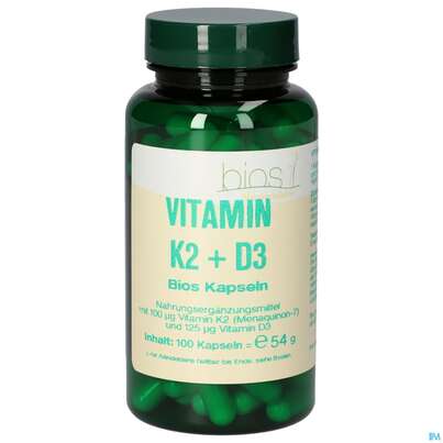 Bios Vitamin K2+d3 100 Kapseln, A-Nr.: 5089944 - 02