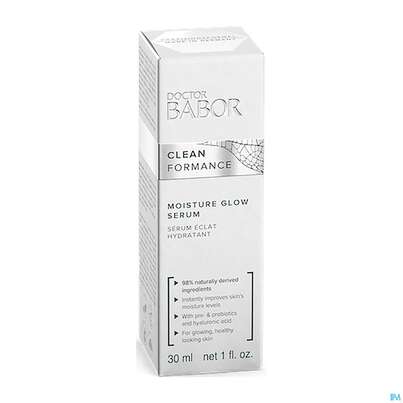 Sie sehen eine Packung Dr.babor Cleanformance Moisture Glow Serum 48006 30ml, Produktbild: 02 Dr.babor Cleanformance Moisture Glow Serum 48006 30ml, A-Nr.: 5579571 - 02